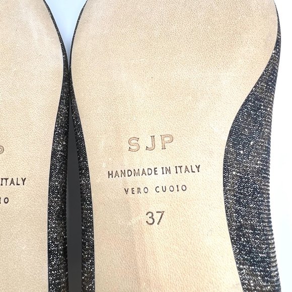 SJP Sarah Jessica Parker Womens Size 37 7 Leopard Shimmer Ballet Flats Shoes - Picture 15 of 15